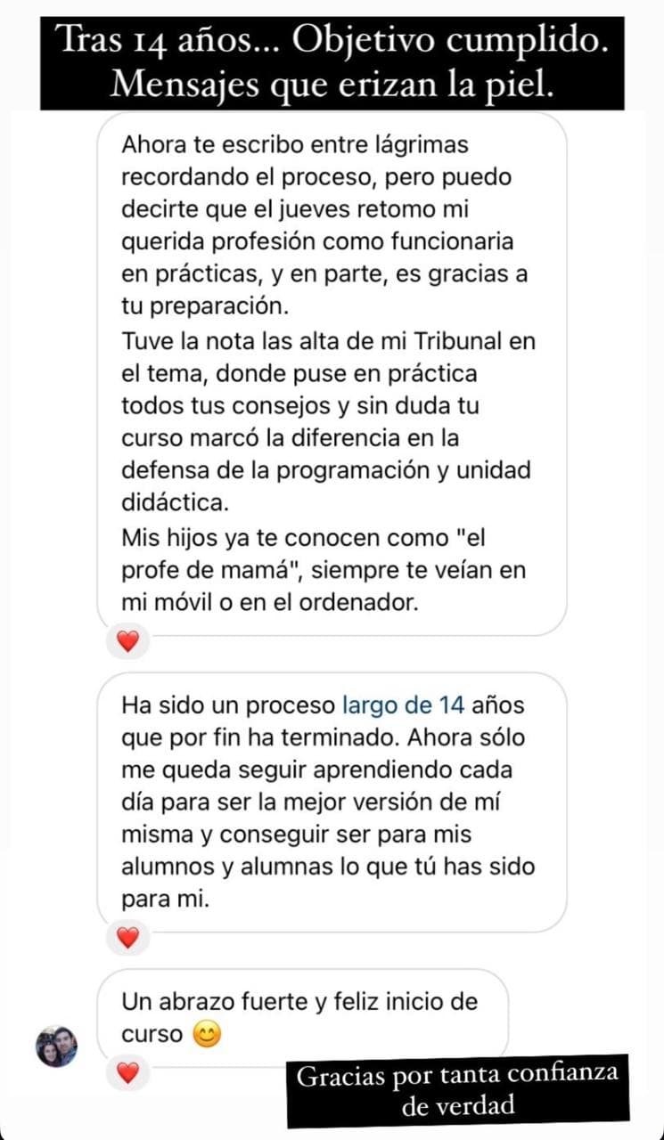 Testimonio 9 del curso Comunica Para Plaza