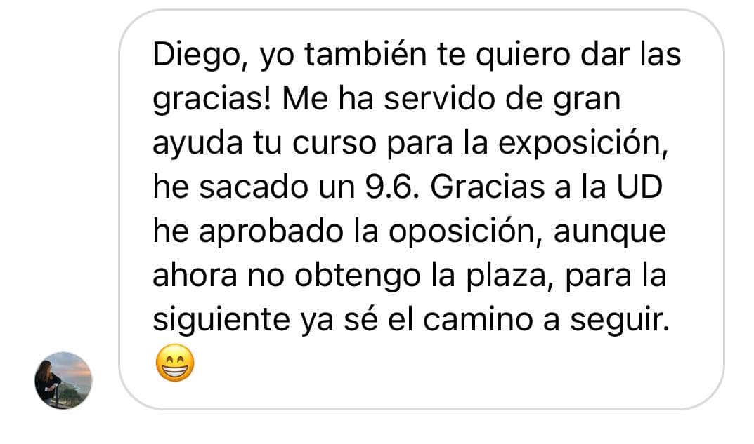 Testimonio 8 del curso Comunica Para Plaza